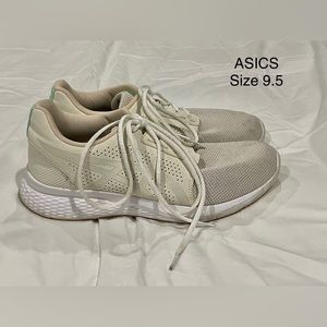 ASICS Cream Off White Womens Tennis Shoes Size 9.5